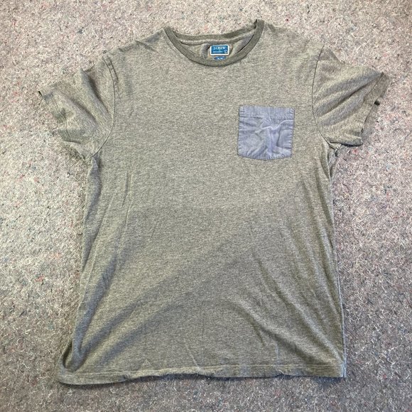 J. Crew Other - J. Crew Mens Gray Slim Fit Cap Sleeve T-Shirt Size Large